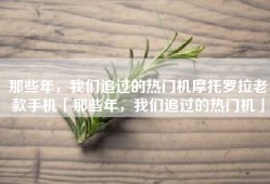 那些年，我们追过的热门机摩托罗拉老款手机「那些年，我们追过的热门机」