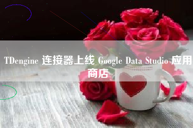 TDengine 连接器上线 Google Data Studio 应用商店