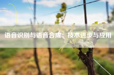 语音识别与语音合成：技术进步与应用